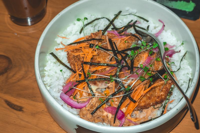 Costa Vida Sweet Pork Bowl with slow-cooked pork over seasoned rice