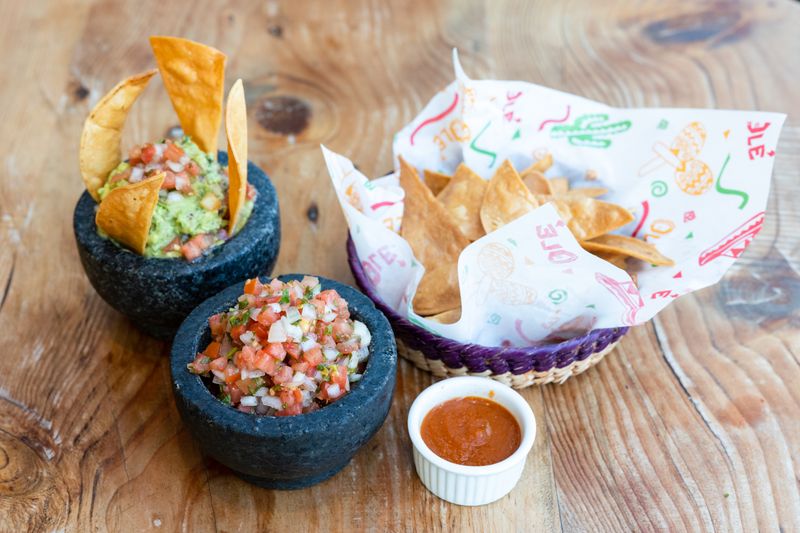 Costa Vida Fish Tacos with crispy battered fish and cabbage slaw